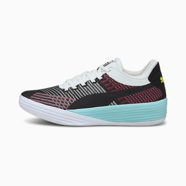 Clyde All-Pro Basketball Shoes, Puma Black-Pink Lady, extralarge
