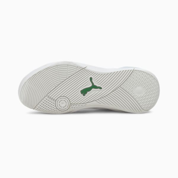 Sky Modern Basketball Shoes, Puma White-Amazon Green, extralarge