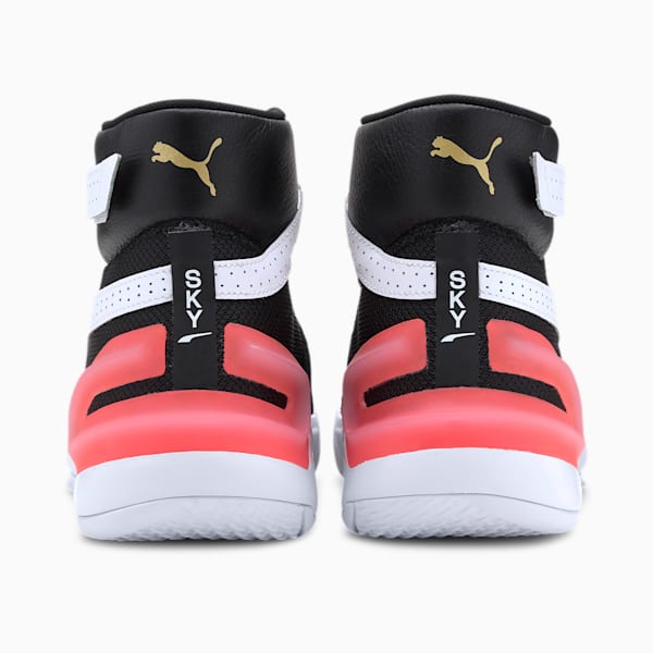 Sky Modern Basketball Shoes, Puma Black-Puma White, extralarge