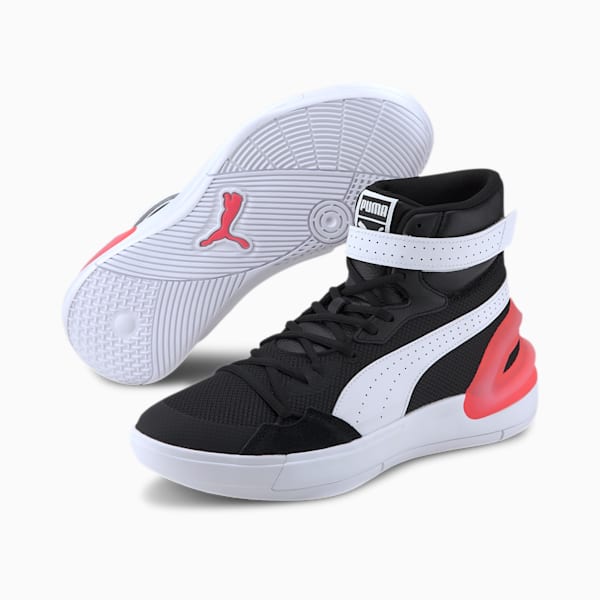 Sky Modern Basketball Shoes, Puma Black-Puma White, extralarge