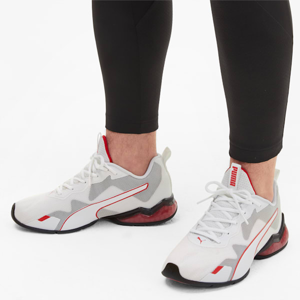 CELL Valiant Men's Running Shoes, Puma White-High Risk Red
