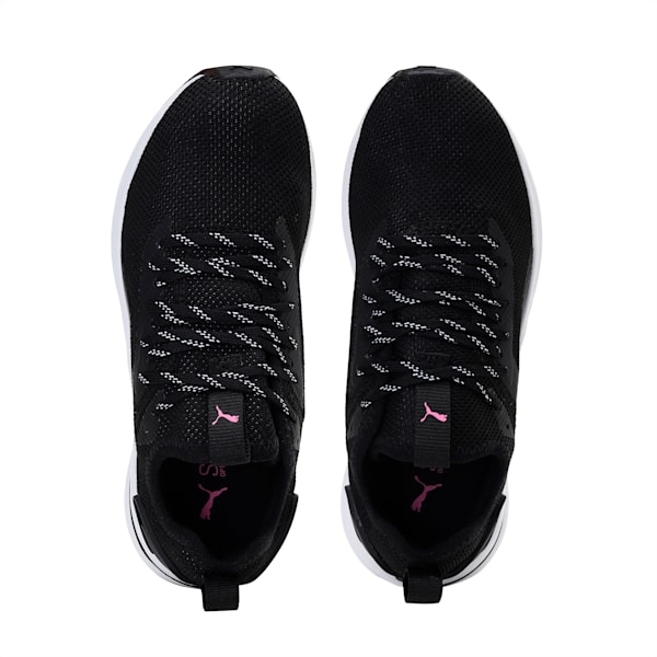 SOFTRIDE Rift Knit Women's Walking Shoes, Puma Black-Luminous Pink, extralarge-IND