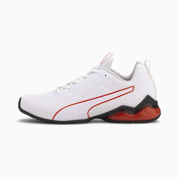 CELL Valiant Men's Training Shoes, Puma White-Puma Black-High Risk Red, extralarge