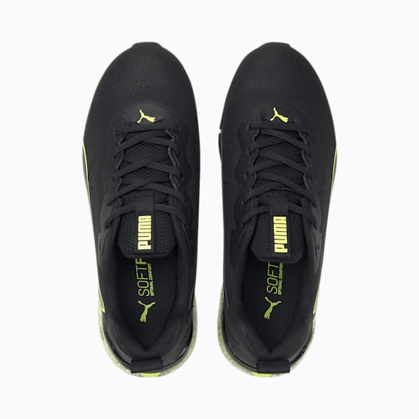 Cell Valiant Men's Running Shoes, Puma Black-Yellow Alert, extralarge-IND