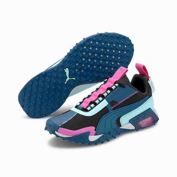 H.ST.20 KIT 2 Women's Training Shoes, Puma Black-ARUBA BLUE-Luminous Pink, extralarge