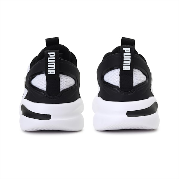SOFTRIDE Rift Kids' Training Shoes, Puma White-Puma Black, extralarge-IND