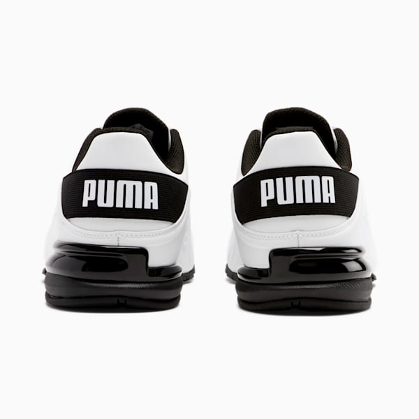 Viz Runner Wide Men's Shoes, Puma White-Puma Black, extralarge