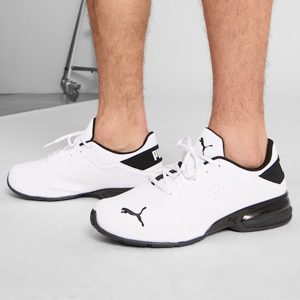 Souliers larges Viz Runner Homme, Puma White-Puma Black, extralarge
