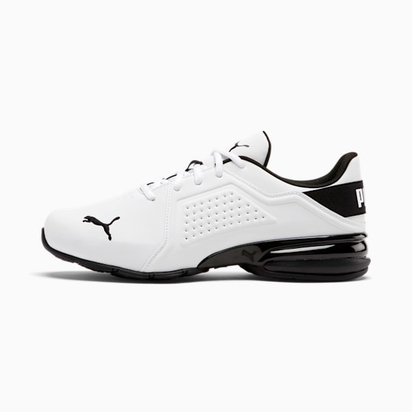 Souliers larges Viz Runner Homme, Puma White-Puma Black, extralarge