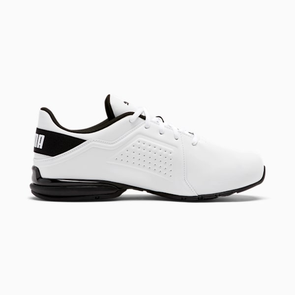 Souliers larges Viz Runner Homme, Puma White-Puma Black, extralarge