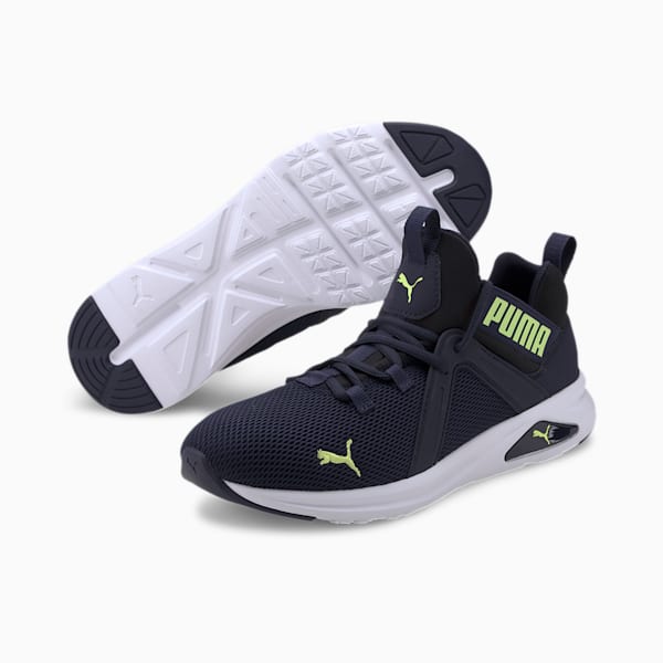 Enzo 2 Wide Men's Training Shoes, Peacoat-Puma Black-Fizzy Yellow, extralarge