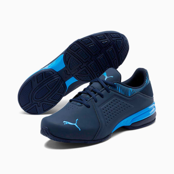 Viz Runner Graphic Men's Sneakers, Peacoat-Palace Blue, extralarge