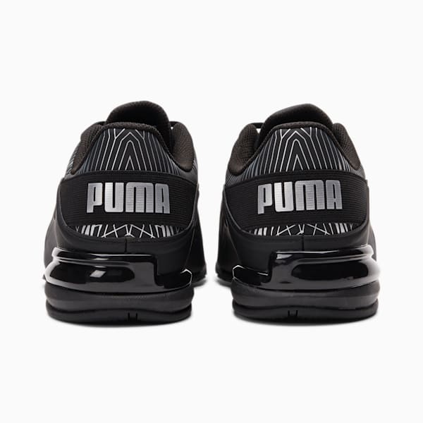 Viz Runner Graphic Men's Sneakers, Puma Black-Metallic Silver, extralarge