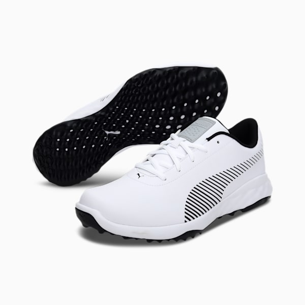 Grip Fusion Pro Men's Golf Shoes, Puma White-Puma Black, extralarge-IND