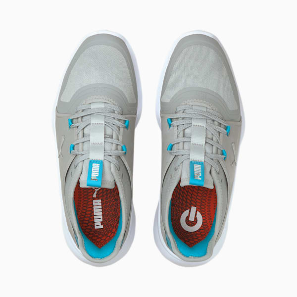 ゴルフ イグナイト FASTEN8 ウィメンズ スパイクレス シューズ, High Rise-Puma Silver-Scuba Blue, extralarge-JPN