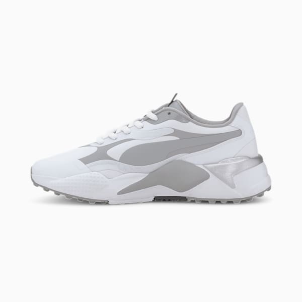 RS-G Women's Golf Shoes, Puma White-QUIET SHADE-Quarry, extralarge-IND