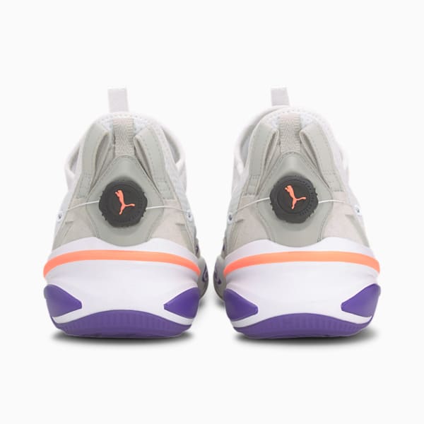 Double DISC Basketball Shoes, Puma White-Ultra Violet, extralarge