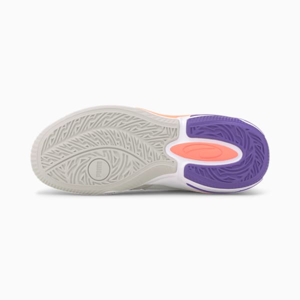 Double DISC Basketball Shoes, Puma White-Ultra Violet, extralarge