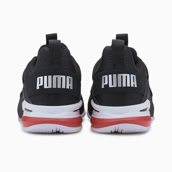 Axelion Mesh Sneakers Big Kids, Puma Black-Puma Silver-High Risk Red, extralarge