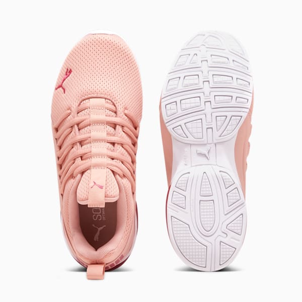 Chaussures Axelion Mesh Enfant et Adolescent, Poppy Pink-PUMA White-Pinktastic, extralarge