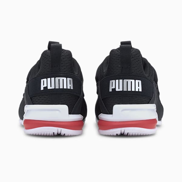 Axelion Mesh Kids' Shoes, Puma Black-Puma Silver-High Risk Red, extralarge-GBR
