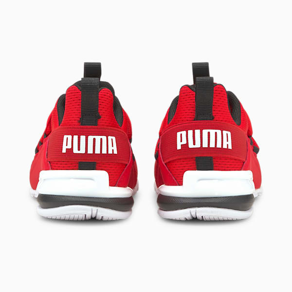 Axelion Mesh Little Kids' Shoes, High Risk Red-Puma Black, extralarge