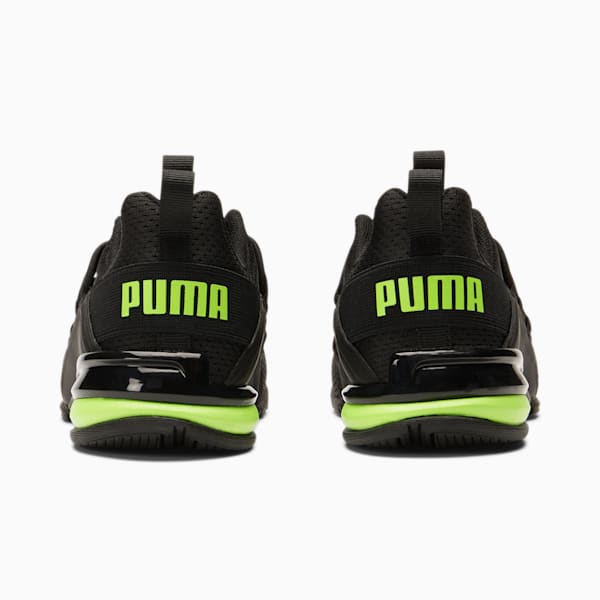 Axelion Mesh Little Kids' Shoes, Puma Black-Green Glare, extralarge