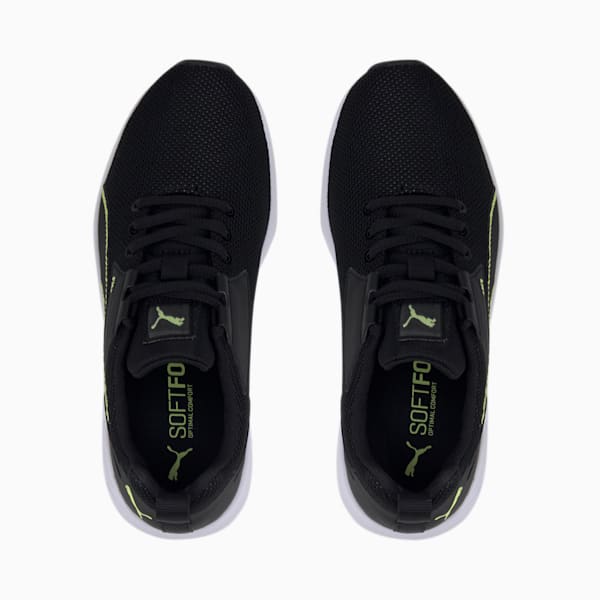 Comet 2 SoftFoam+ Kid's Running Shoes, Puma Black-Fizzy Yellow-Puma White, extralarge-IND
