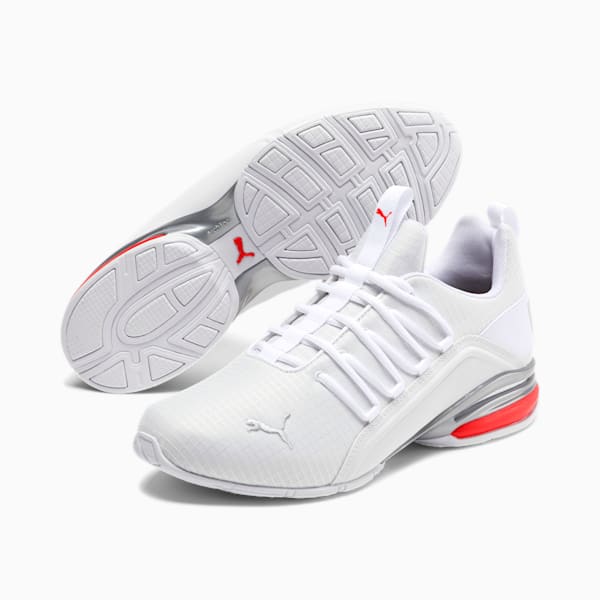 Momenta Ripstop Men's Training Shoes, Puma White-Metallic Silver-High Risk Red, extralarge