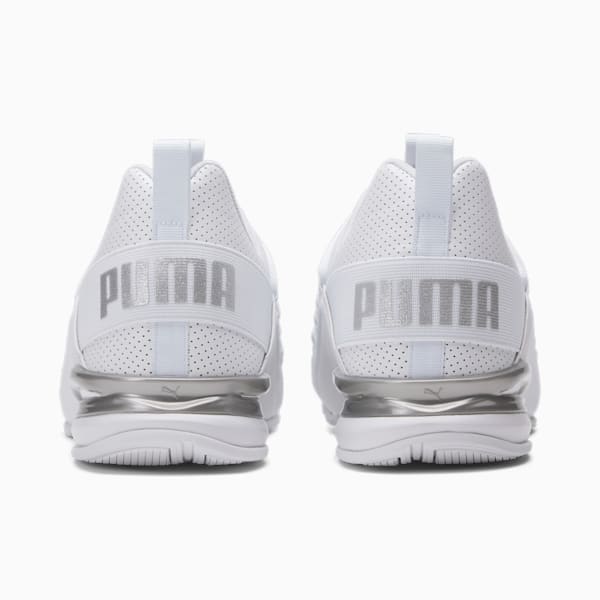 Zapatos de entrenamiento Axelion Perf Wide para hombre, Puma White-Puma Silver