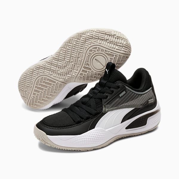 Court Rider Basketball Shoes JR, Puma Black-Puma White, extralarge