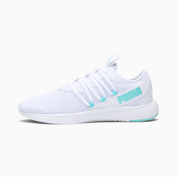 Star Vital Women's Training Shoes, Puma White-ARUBA BLUE, extralarge