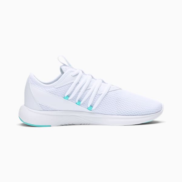 Star Vital Women's Training Shoes, Puma White-ARUBA BLUE, extralarge