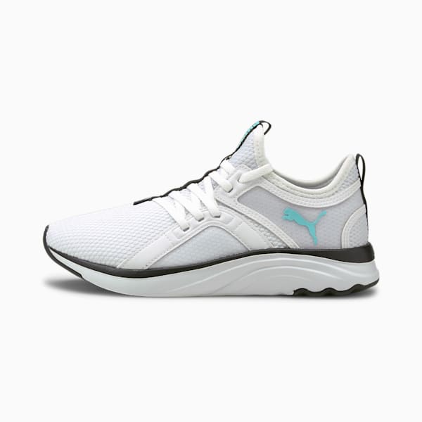SoftRide Sophia Women's Running Shoes, Puma White-Angel Blue-Puma Black, extralarge