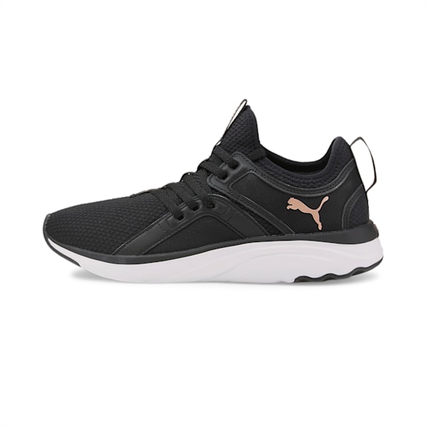 SOFTRIDE Sophia Women's Walking Shoes, Puma Black-Rose Gold, extralarge-IND