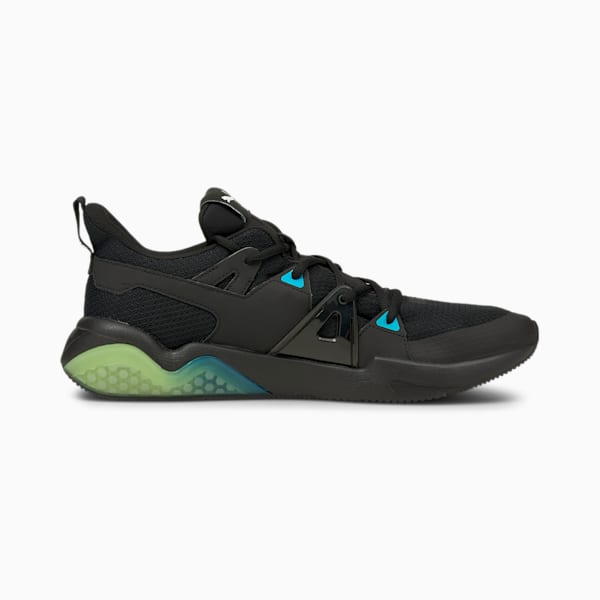 CELL Fraction Fade Men's Training Shoes, Puma Black-Scuba Blue-Yellow, extralarge