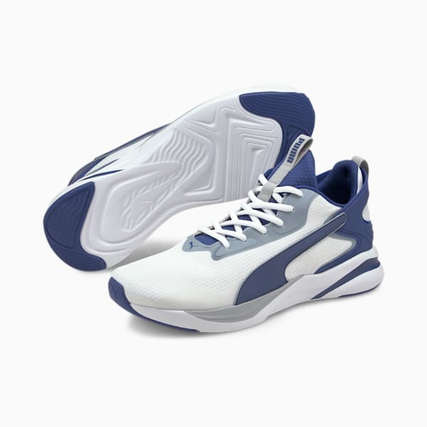 SoftRide Rift Tech Men's Running Shoes, Puma White-Elektro Blue, extralarge