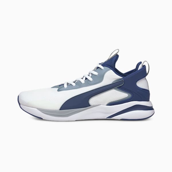 SoftRide Rift Tech Men's Running Shoes, Puma White-Elektro Blue, extralarge