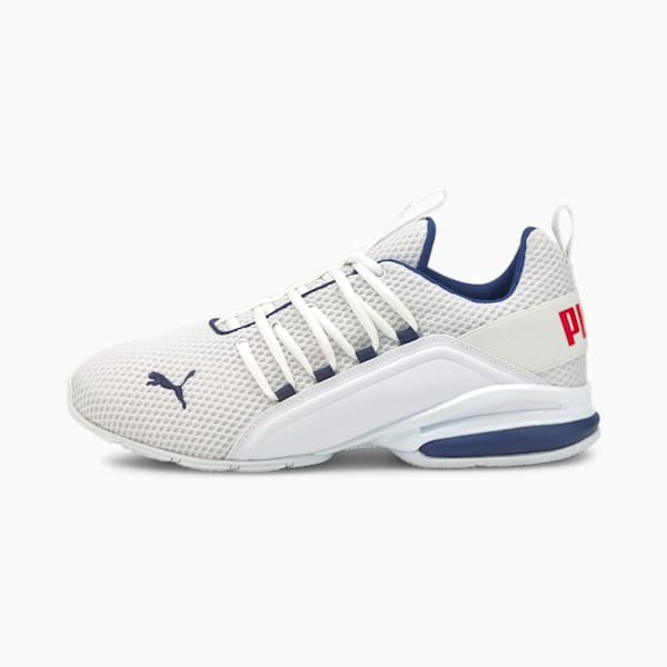 Axelion LS Men's Training Shoes, Puma White-Elektro Blue, extralarge