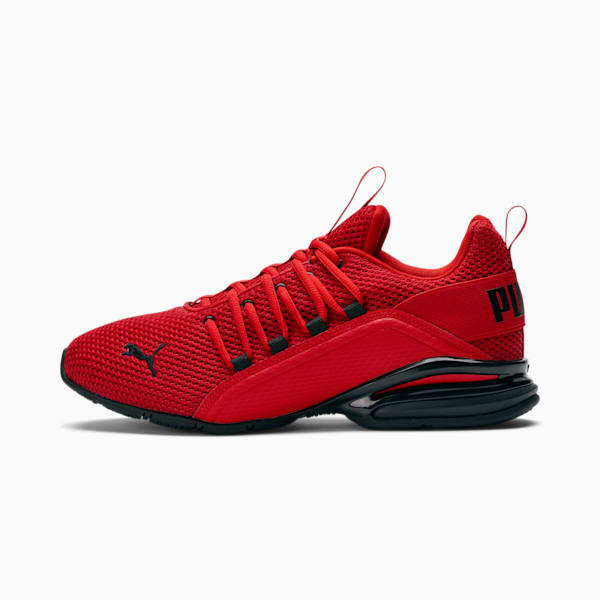 Puma axelion grey red best sale