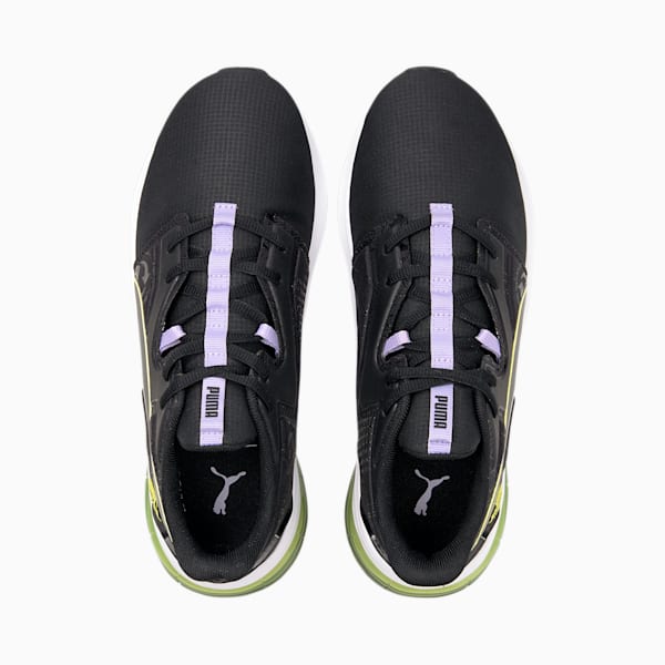 PUMA x FIRST MILE LVL-UP Women's Training Shoes, Puma Black-SOFT FLUO YELLOW, extralarge