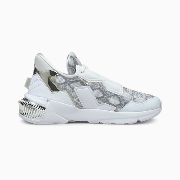 Provoke XT Untamed Women's Training Shoes, Puma White-Metallic Silver-CASTLEROCK, extralarge