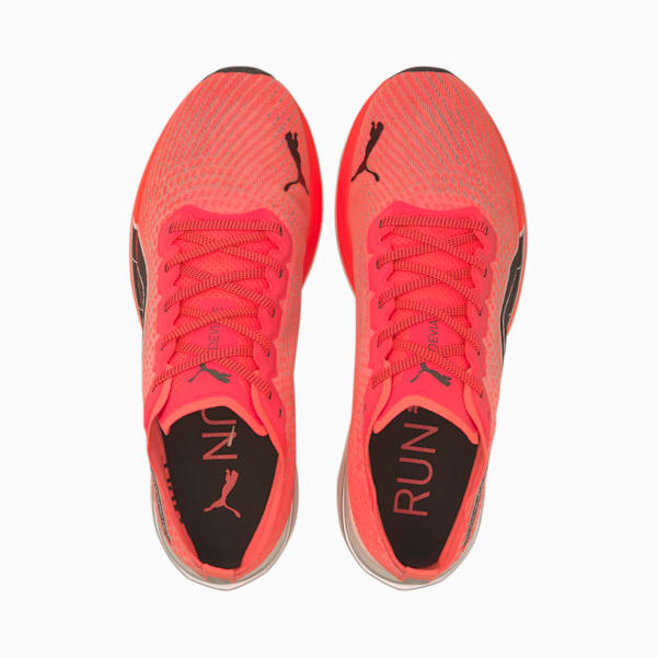 ディヴィエイト ニトロ ランニングシューズ, Lava Blast-Puma Black, extralarge-JPN