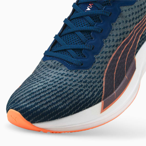 Tenis para correr Hombre Deviate Nitro, Sailing Blue-Puma Black-Neon Citrus, extralarge