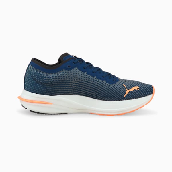 Tenis para correr Hombre Deviate Nitro, Sailing Blue-Puma Black-Neon Citrus, extralarge