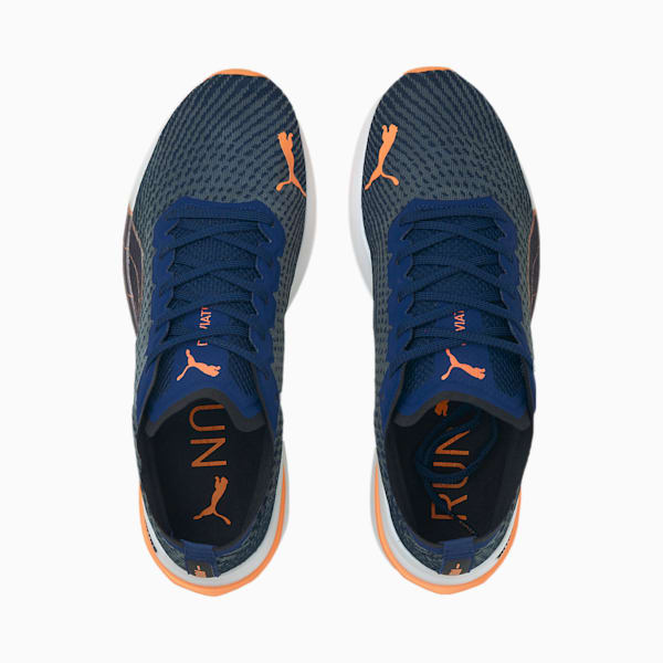 Deviate NITRO Men's Running Shoes, Sailing Blue-Puma Black-Neon Citrus, extralarge