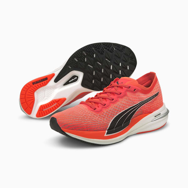 Chaussures de course Deviate Nitro femme, Lava Blast-Puma Black, extralarge