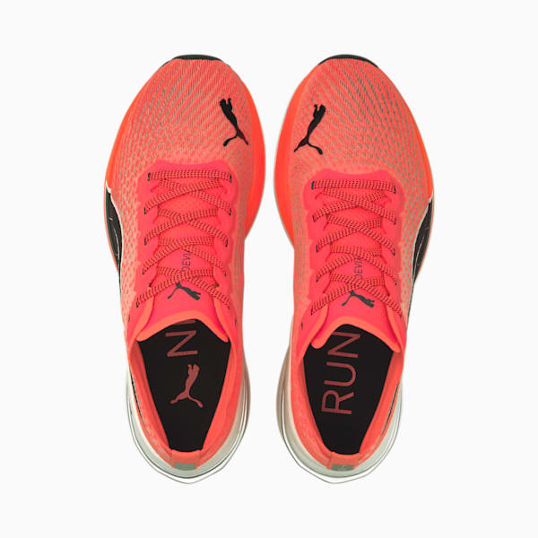 Deviate Nitro Women's Running Shoes, Lava Blast-Puma Black, extralarge-IND