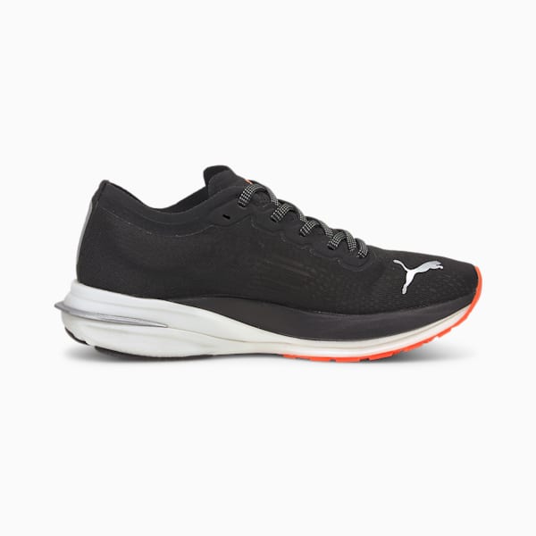 Deviate Nitro Women's Running Shoes, Puma Black-Lava Blast, extralarge-IND