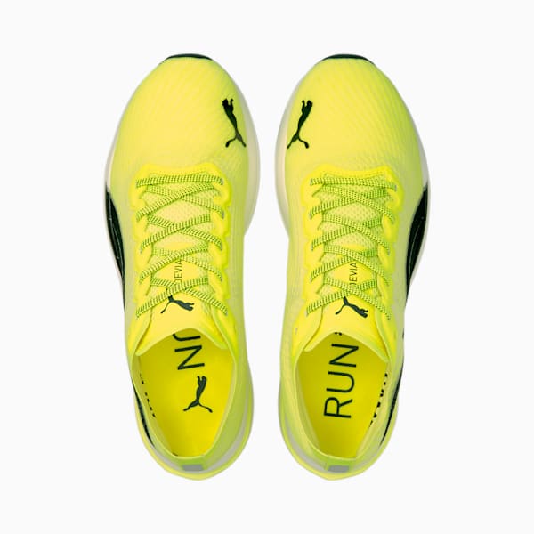 Deviate NITRO Women's Running Shoes, Yellow Alert-Puma Black